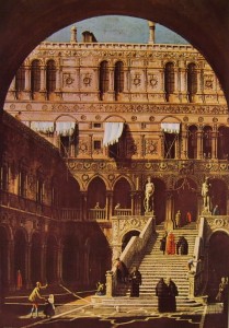 Canaletto: la scala dei giganti in Palazzo Ducale